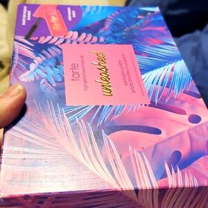 TARTE Unleashed Animal Eyeshadow Palette + Travel-Size Big Ego Mascara NIB NEW